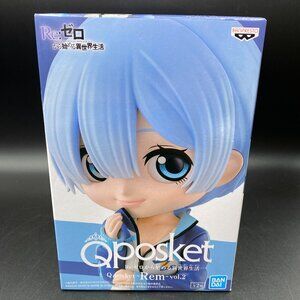 Re Zero Rem Tracksuit Figure Ver. B Qposket Banpresto Bandai